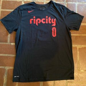 Nike Rip City Lillard Jersey Number 0